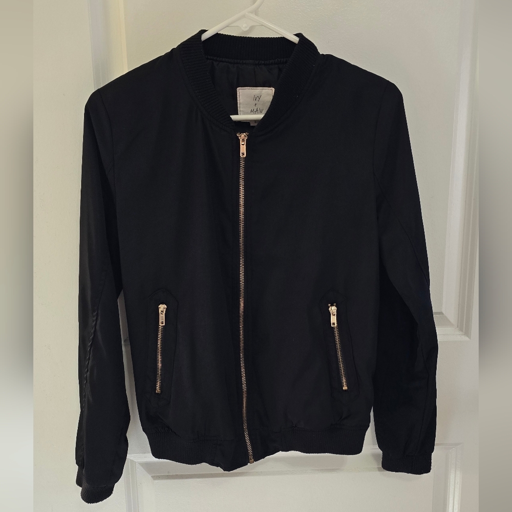 Black Bomber Jacket